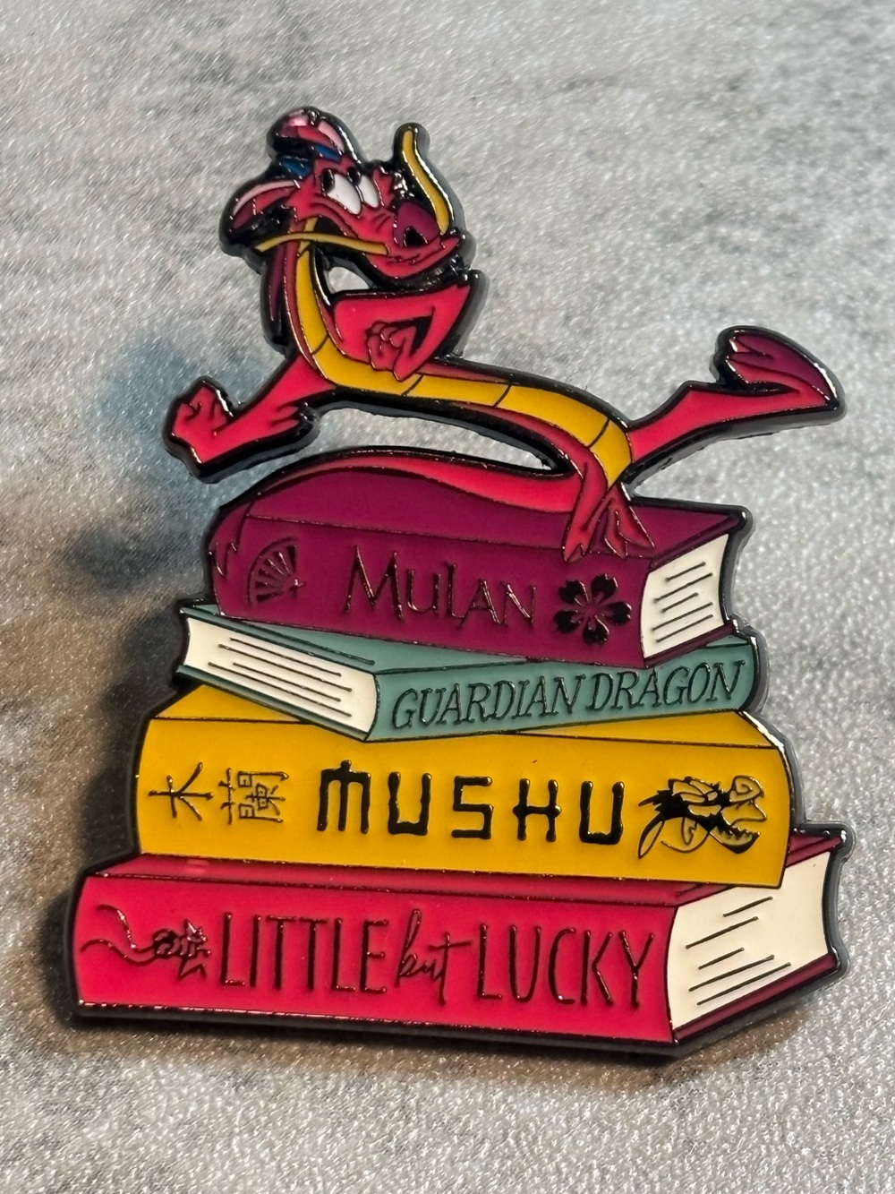 Disney Loungefly Princess Sidekick Book Mystery Pin - Mushu Mulan